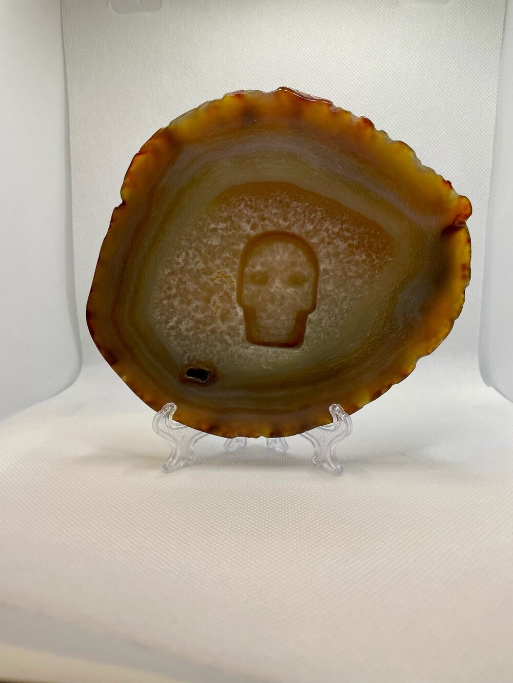 Carnelian Skull Slab
